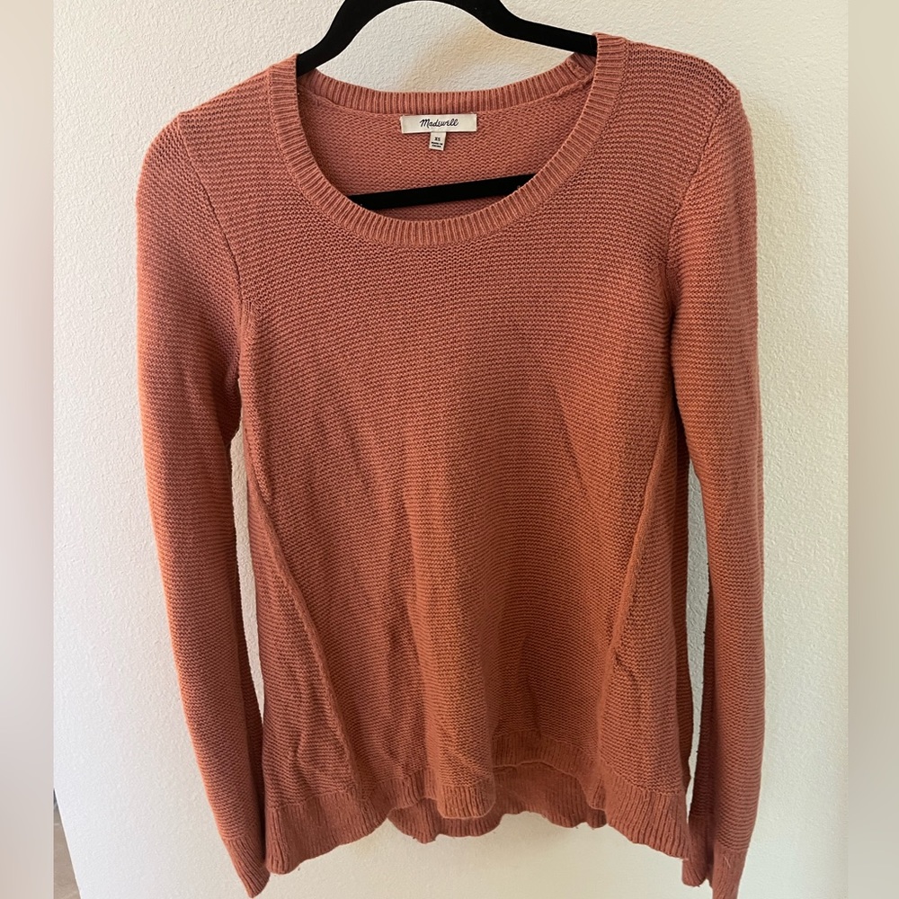 Madewell XS women’s pink knit sweater